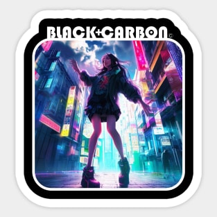 Cyberpunk Girl Dancer 003 Sticker